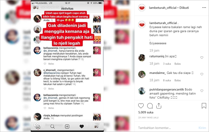 Kembali Memanas, Adik Vicky Prasetyo Tuding Angel Lelga Bikin Akun Palsu Untuk Serang Instagramnya