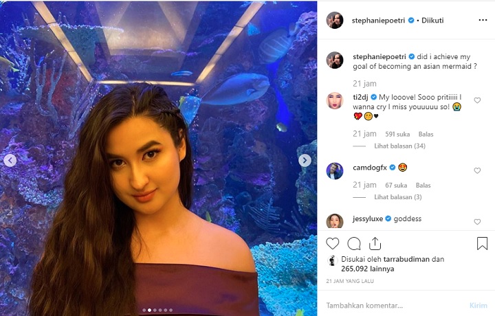 Komentar Titi DJ di Instagram Sang Putri