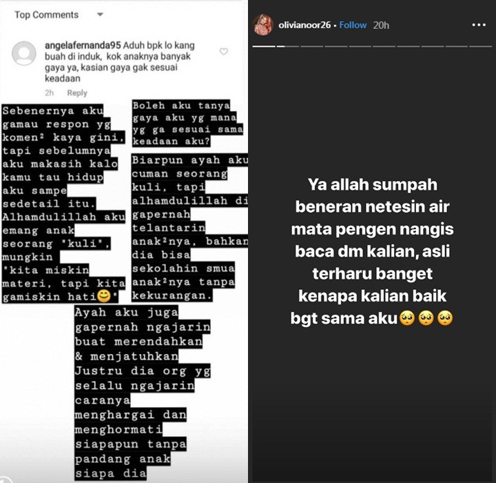 Profesi Ayah Tukang Buah Dihina, Pedangdut Olivia Noor 'Tampar' Haters ...
