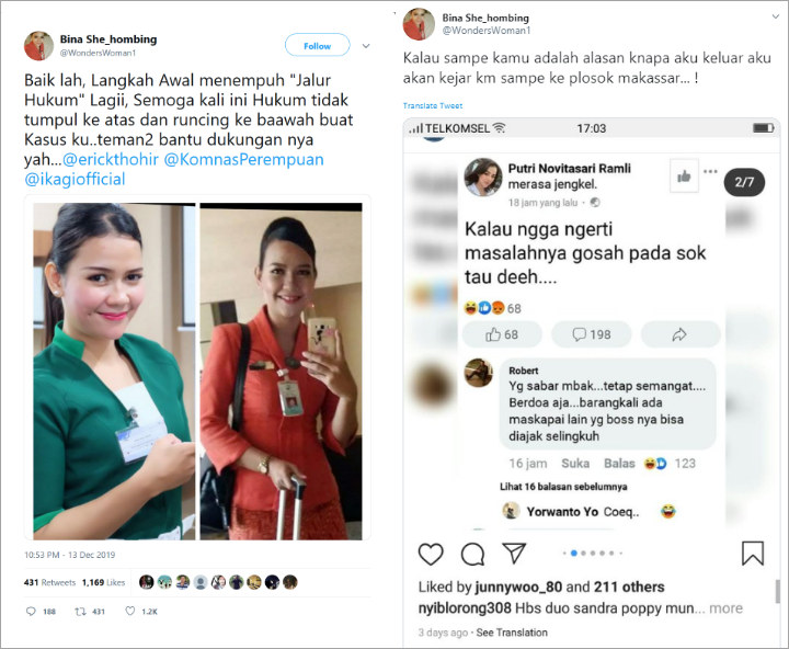 Nia Sihombing Eks Teman Puteri
