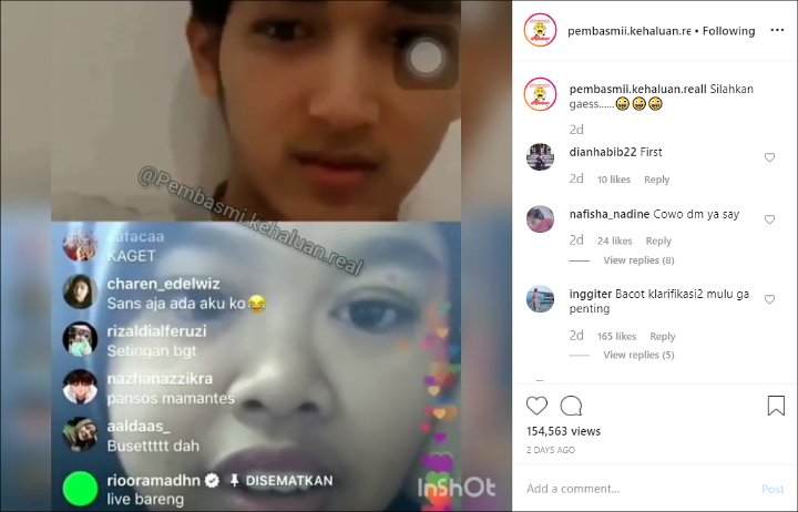 Reza Oktovian Parodikan Siaran Langsung Instagram Dengan Rahmawati Kekeyi Hingga Jadi Tranding