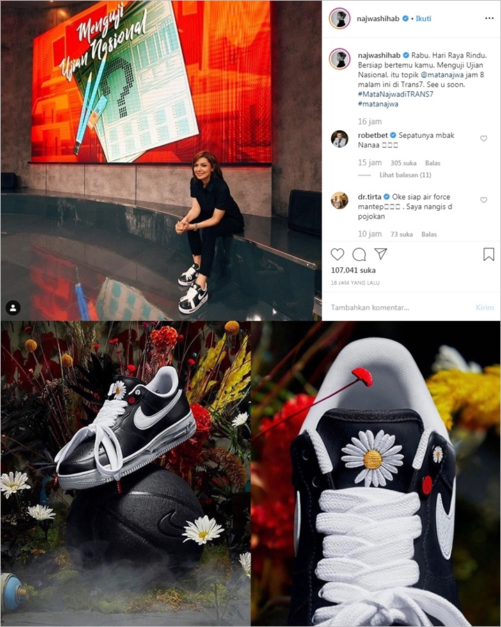 Najwa Shihab Bikin Geger Fans K-Pop Usai Pakai Sepatu G-Dragon Seharga Ratusan Juta