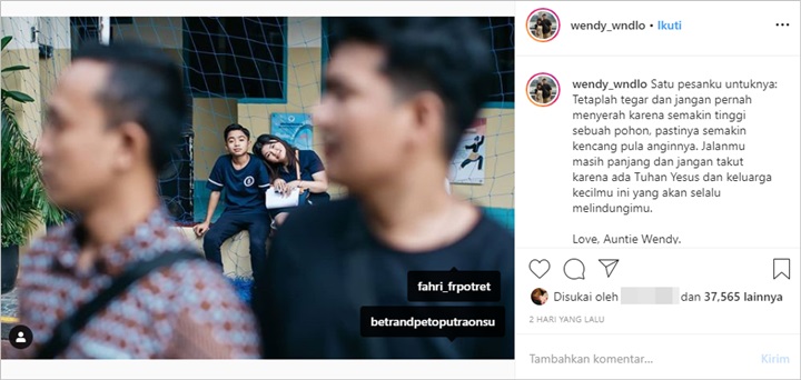 Adik Wendah dan Betrand