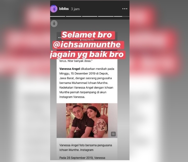 Vanessa Angel dan Ichsan Munthe
