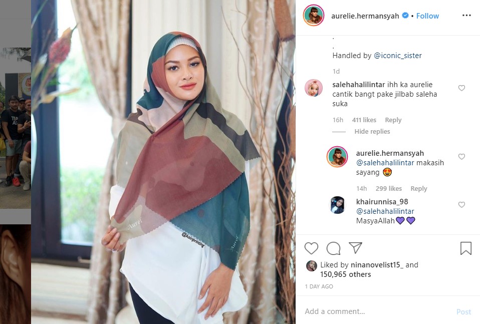 Aurel Hermansyah Tampil Berhijab, Komentar Adik Atta Halilintar Jadi Sorotan