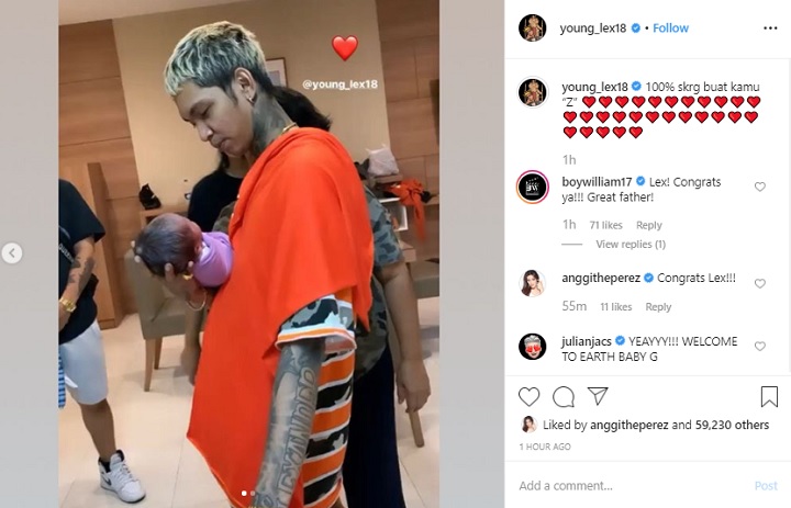 Postingan Young Lex Gendong Sang Putri