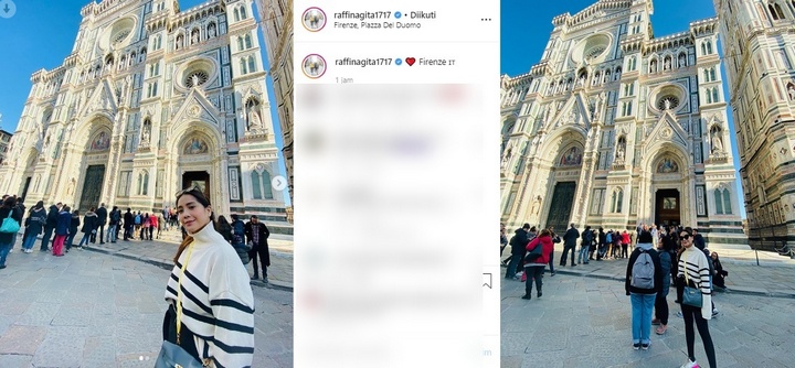 Nagita Cantik Alami di Italia