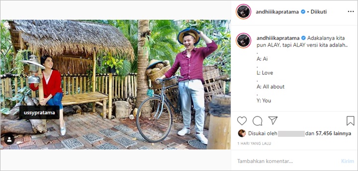 Andhika Pratama dan Ussy Sulistiawaty