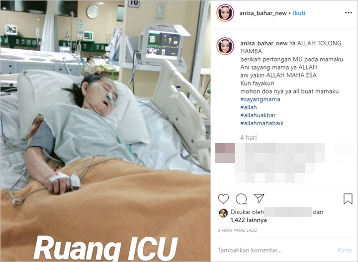 Annisa Bahar Soal Ibunya Sakit Stroke