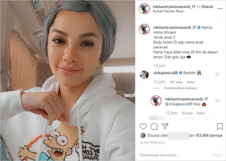 Nikita Mirzani Sombong Harta
