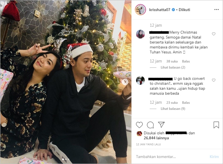 Kriss Hatta Diserbu Pertanyaan Soal Keyakinan Usai Unggah Foto Natal Bareng Sang Adik