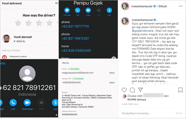 Maia Estianty Ojol