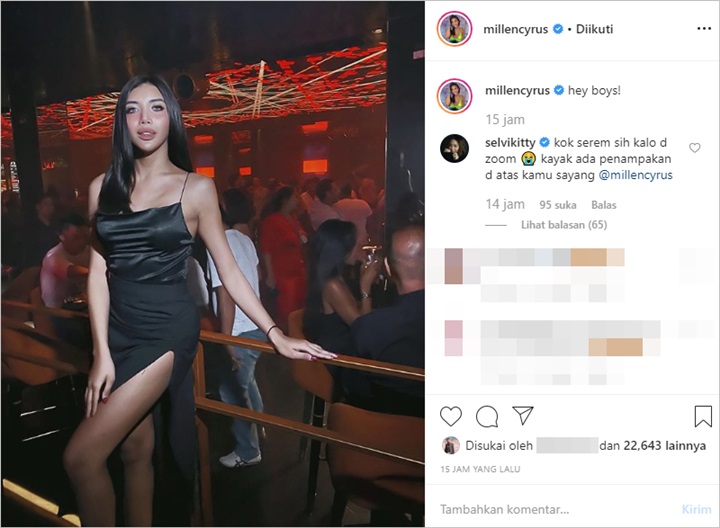 Selvi Kkitty Melihat ada Penampakan Seram di Foto Millendaru dalam Akun Instagram