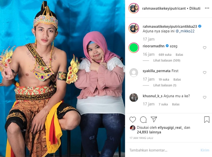 Komentar Rio Ramadhan di Postingan Kekeyi