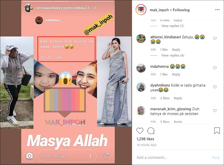 Rahmawati Kekeyi Tuai Cibiran Saat Disebut Mirip Dengan Mikha Tambayong