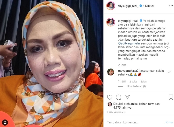Postingan Instagram Ely Sugigi
