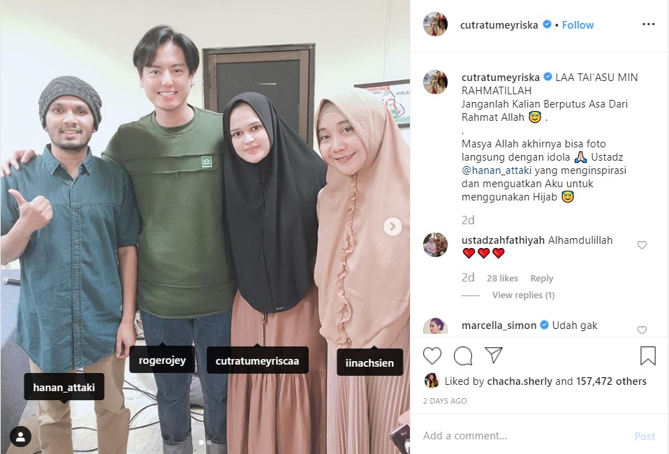 Cut Meyriska Ungkap Sosok Yang Jadi Idola Sekaligus Inspirasi Di Balik Keputusan Berhijab