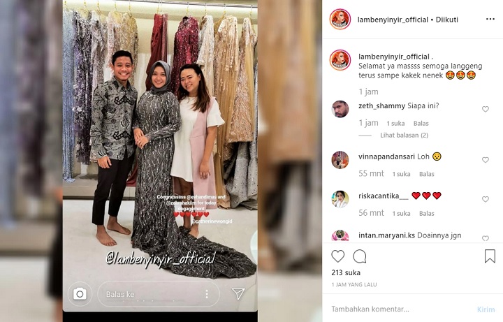 Foto Evan Dimas Bareng Tunangan