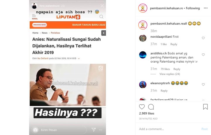 InstaStory Fero Walandouw