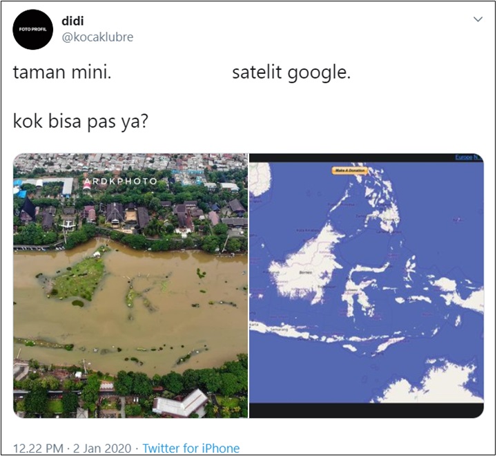 Viral Satelit Google Sudah Ramalkan Dampak Banjir Jakarta-1