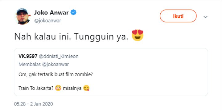 Joko Anwar Soal Film Zombie
