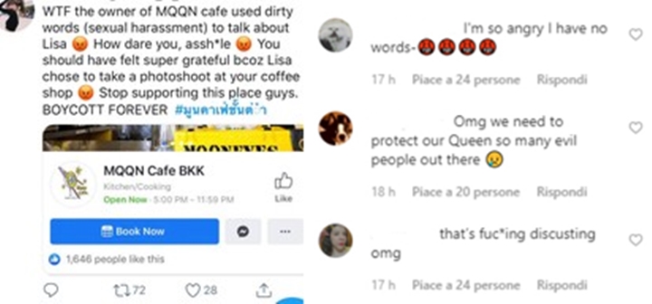 Lisa BLACKPINK Dilecehkan Secara Seksual Oleh Pemilik Kafe di Bangkok