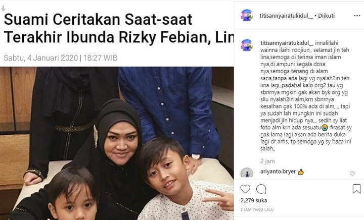 Ramalan Nyai Kidul Soal Mantan Istri Sule