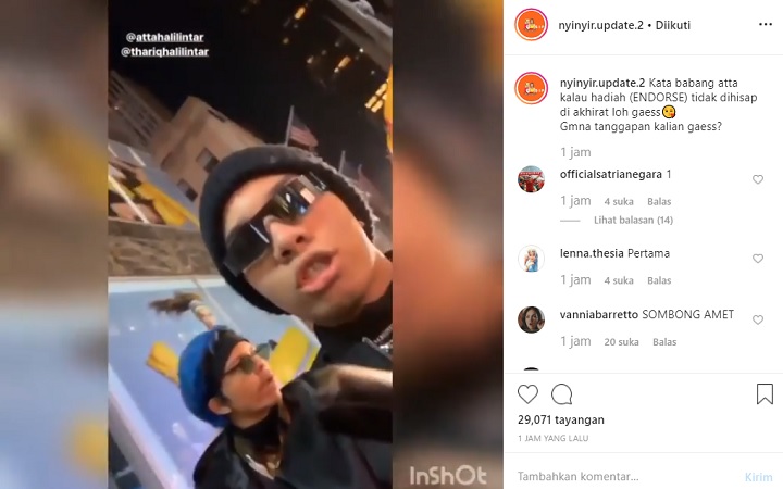 InstaStory Atta Halilintar Bareng Kedua Adiknya