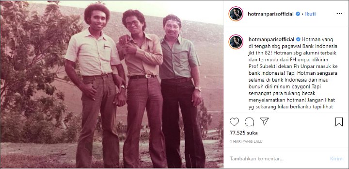 Hotman Paris Mau Minum Baygon