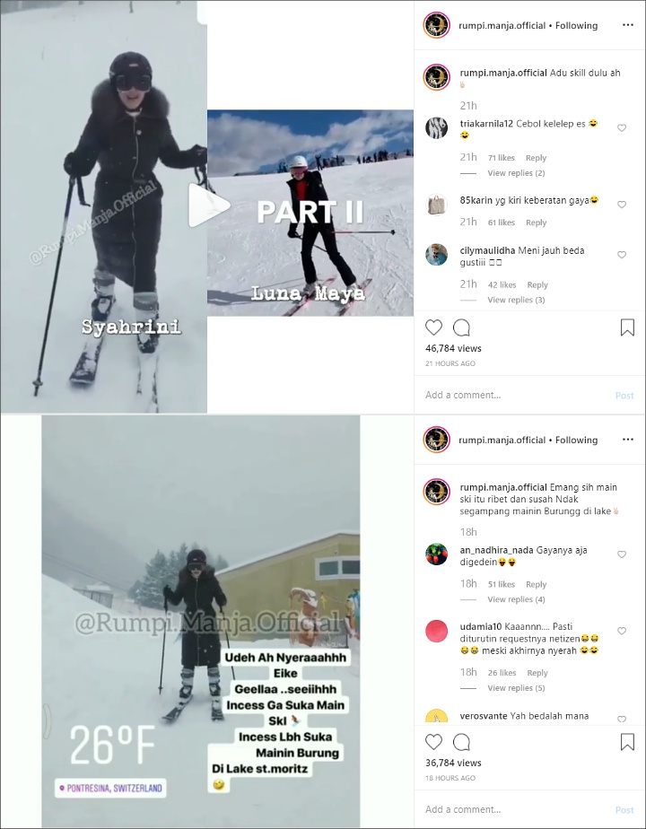 Kostum Syahrini Main Ski Tuai Sindiran, Luna Maya Semringah Cantik