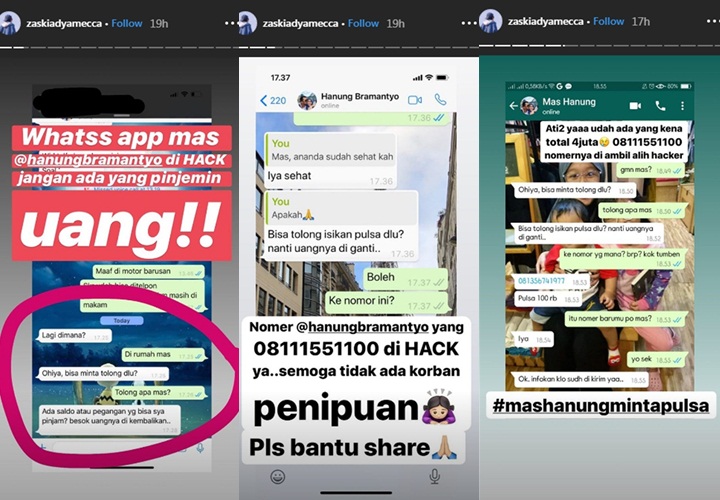 Nomor Telepon Hanung Bramantyo Diretas Makan Korban Zaskia Adya Mecca Beri Peringatan