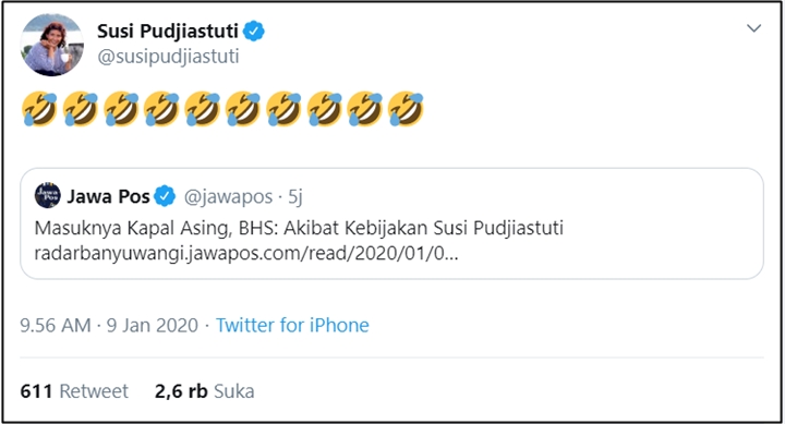 Disalahkan Gegara Kapal Asing Masuk Natuna, Respons Susi Pudjiastuti Disorot