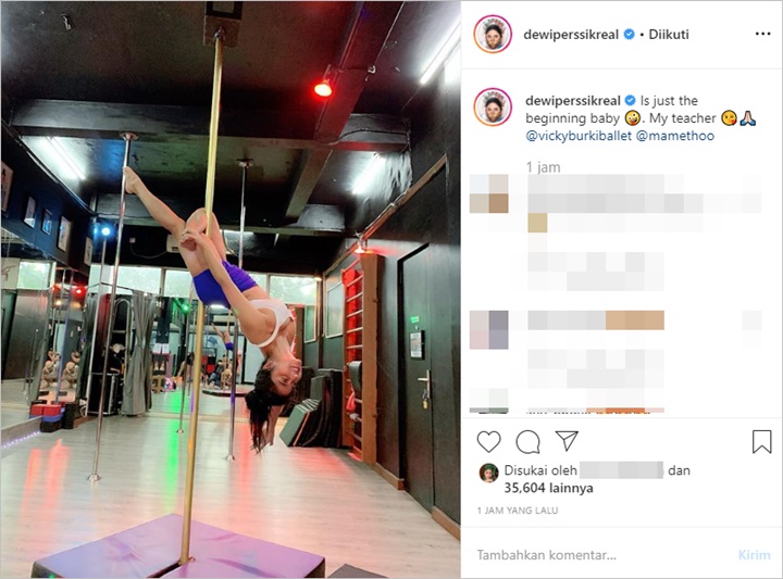 Dewi Persik Pole Dance