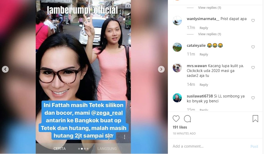 Gebby Vesta Bongkar Potret Lawas Lucinta Luna Saat Lakukan Operasi Payudara Masih Hutang Rp 2 Juta
