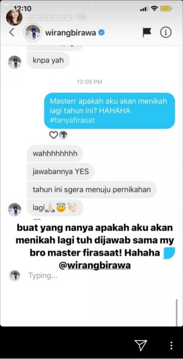 Salmafina Khairunnisa Konsultasi Soal Pernikahan, Wirang Birawa Beri Jawaban Begini