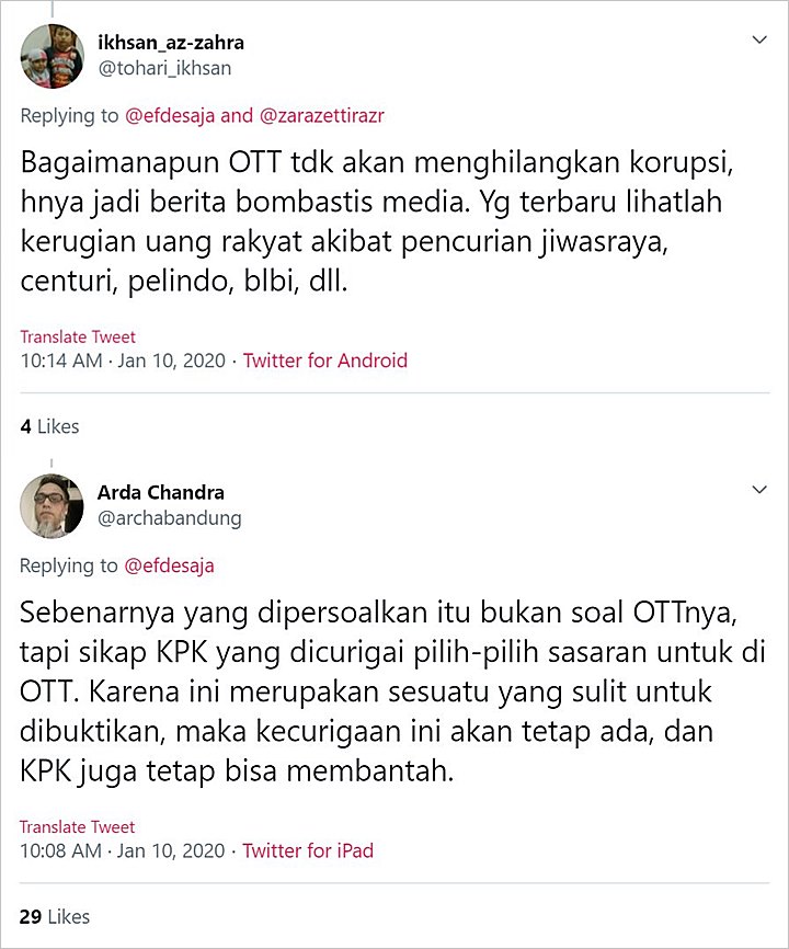 Pamerkan Pentingnya OTT, Eks Jubir KPK Justru Tuai Komentar Miring-2