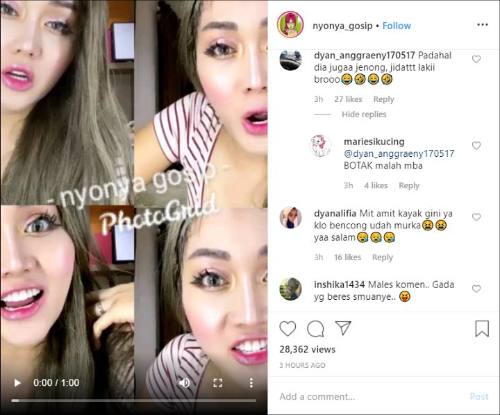 Lucinta Luna Ledek Selebgram Keanu Cs Jenong, Malah Ramai Dicibir Tak