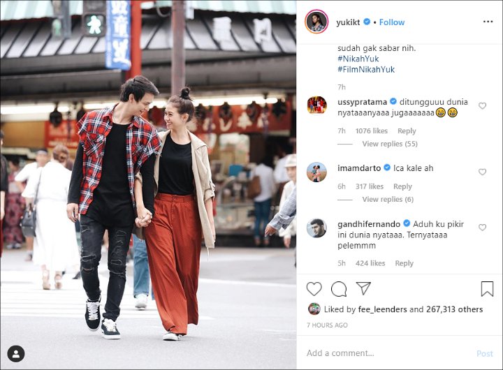 Yuki Kato Didesak Segera Nikah Gara-Gara Bagikan Potret Ini
