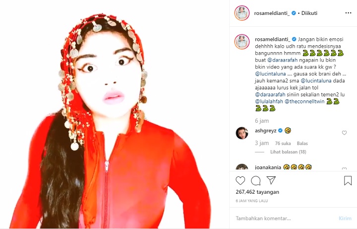 Postingan Rosa Meldianti