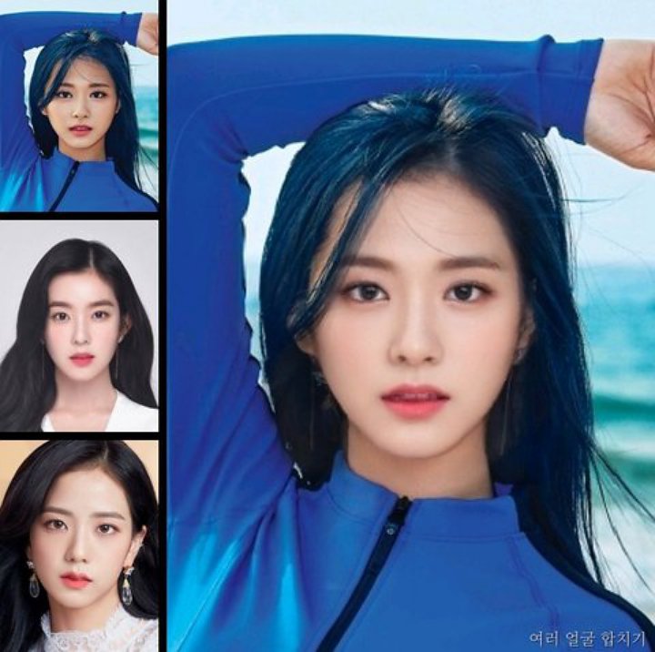 Gabungan Wajah Cantik Irene Red Velvet, Tzuyu Twice dan Jisoo BLACKPINK