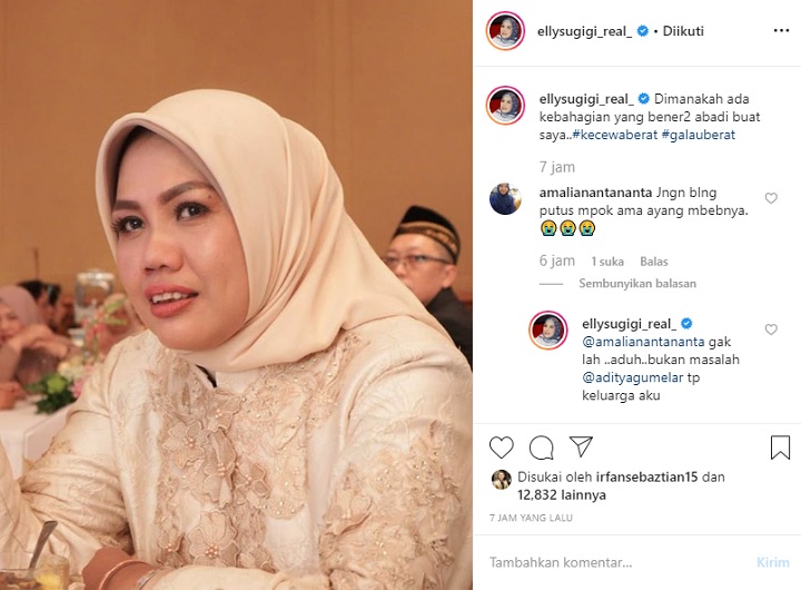 Ely Sugigi Tegaskan Tak Putus dari Pacar Berondong