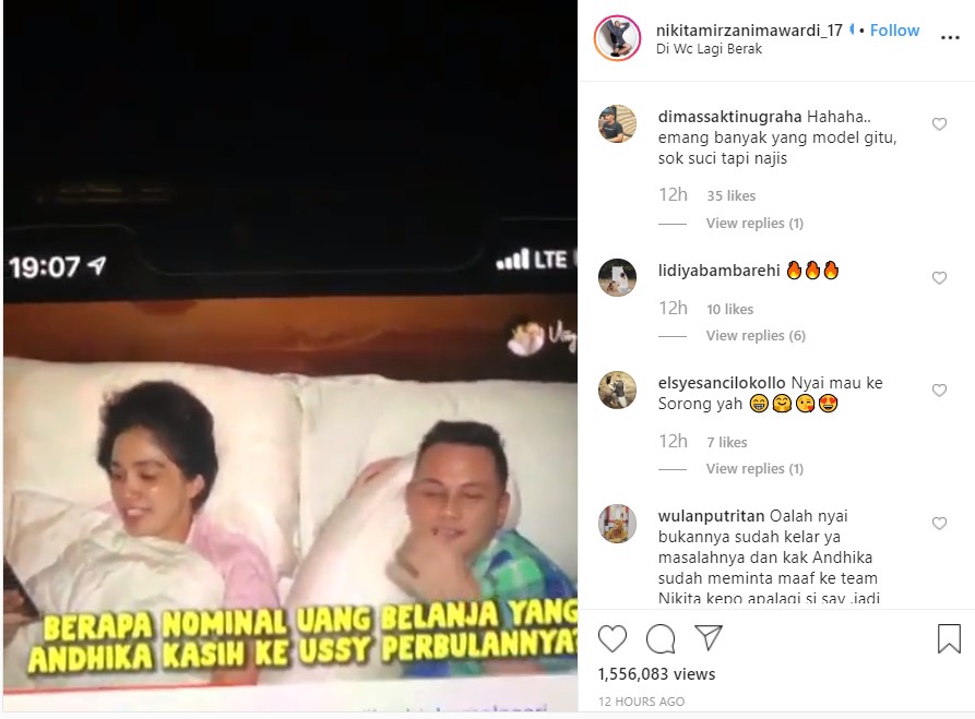 Nikita Mirzani Sindir Ungkapan Andhika Pratama Saat Tanggapi Soal Artis Pamer Saldo ATM