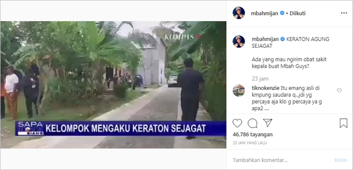 Komentar Mbah Mijan Soal Keraton Agung Sejagat