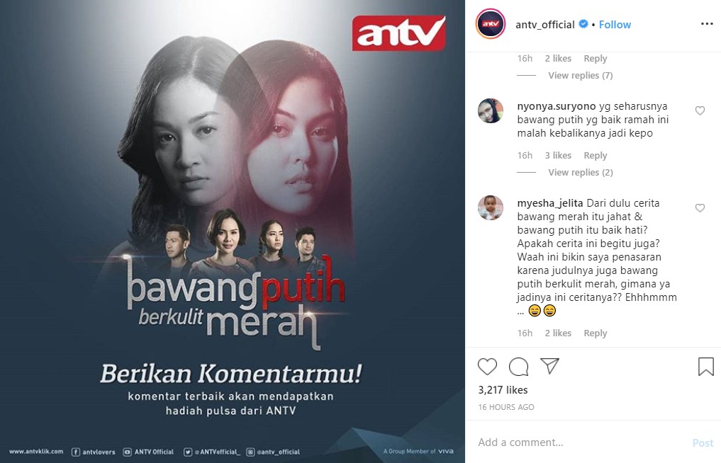 Tayang Perdana Tanpa Jeda Iklan, Sinetron ‘Bawang Putih Berkulit Merah’ Banjir Pujian