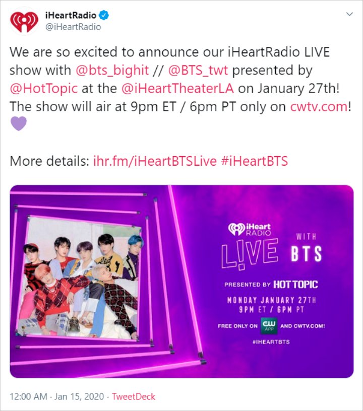 BTS Dikonfirmasi Tampil Di iHeartRadio Live Los Angeles, Bakal Bicarakan Detail Comeback?
