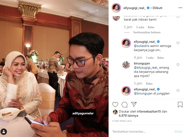 Ely Sugigi Balas Komentar Netizen