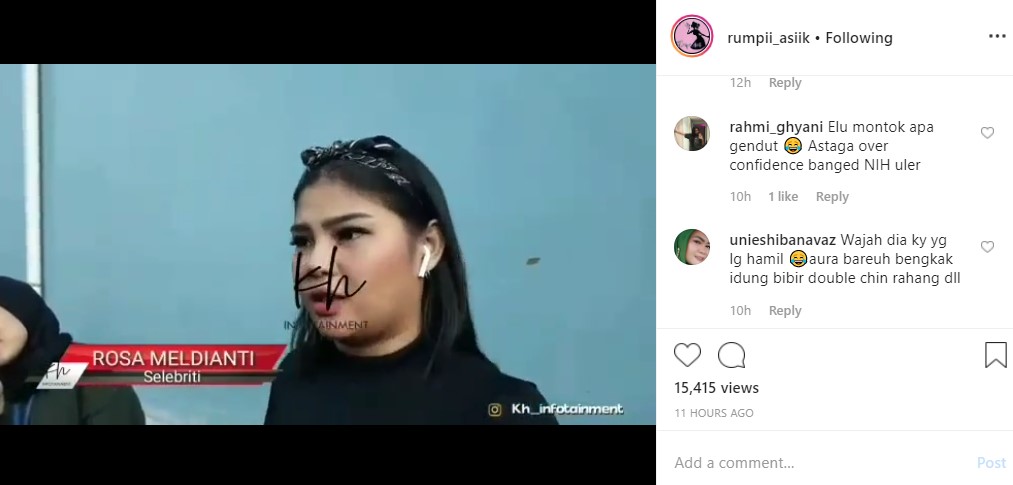 Rosa Meldianti Ngaku Lebih Montok Dibanding Selebgram The Connell Twin