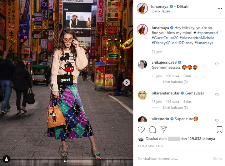 Luna Maya Pakai Outfit 'Mickey Mouse', Syahrini-Aisyahrani