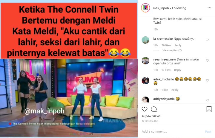 Rosa Meldianti Vs Selebgram The Connell Twin Pamer Goyangan Ular Tuai Respon Begini