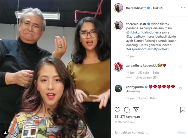 Dian Sastro dan Zara Serta Slamet Rahardjo